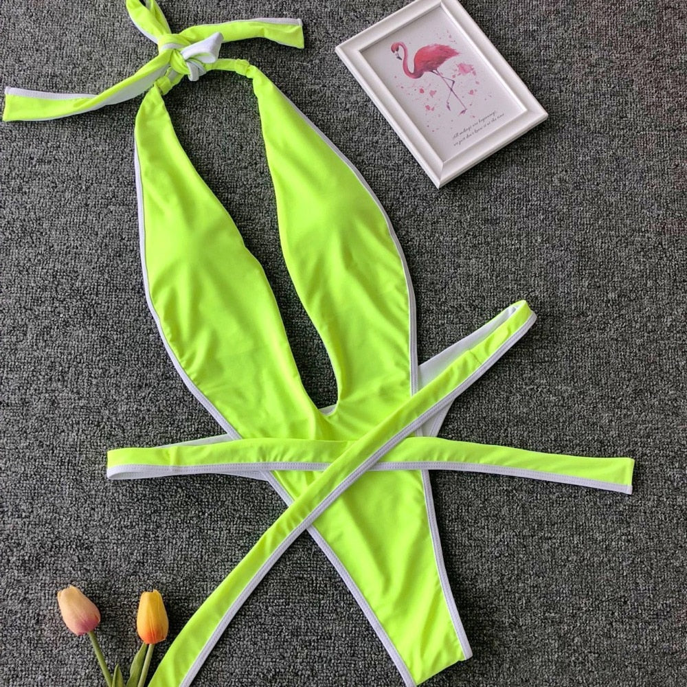 50% RABATT | SwimSway | Brasilianischer rückenfreier Badeanzug