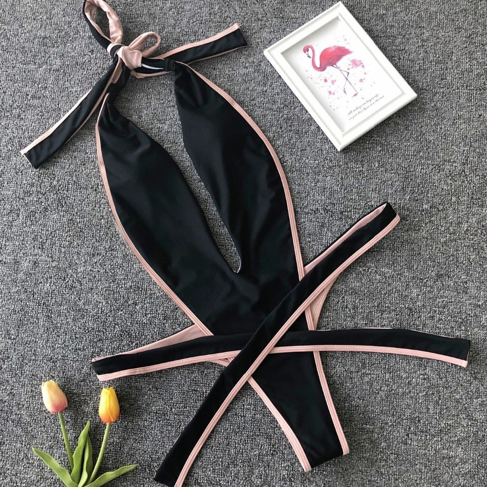 50% RABATT | SwimSway | Brasilianischer rückenfreier Badeanzug