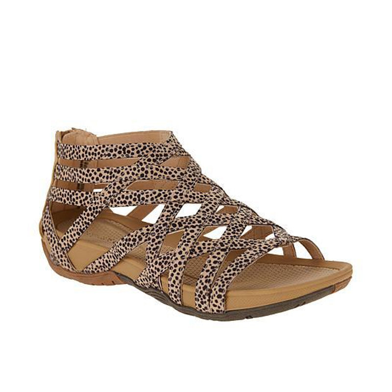 Runder Zehenpartie | Hohle römische Gladiator-Sandalen