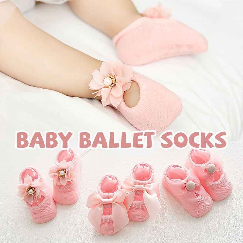 TwinkleToes™ | Rutschfeste Baby-Ballettsocken mit Extra-Komfort für kleine Tänzerinnen