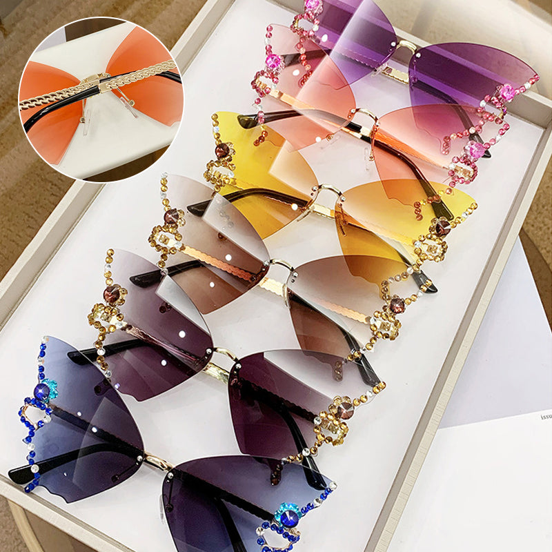 50% RABATT | Schmetterlingsdiamanten | Sonnenbrille mit