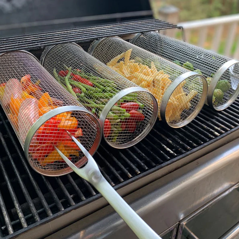 50% RABBAT | GrillRoller™ | Zylindrischer Grillkorb