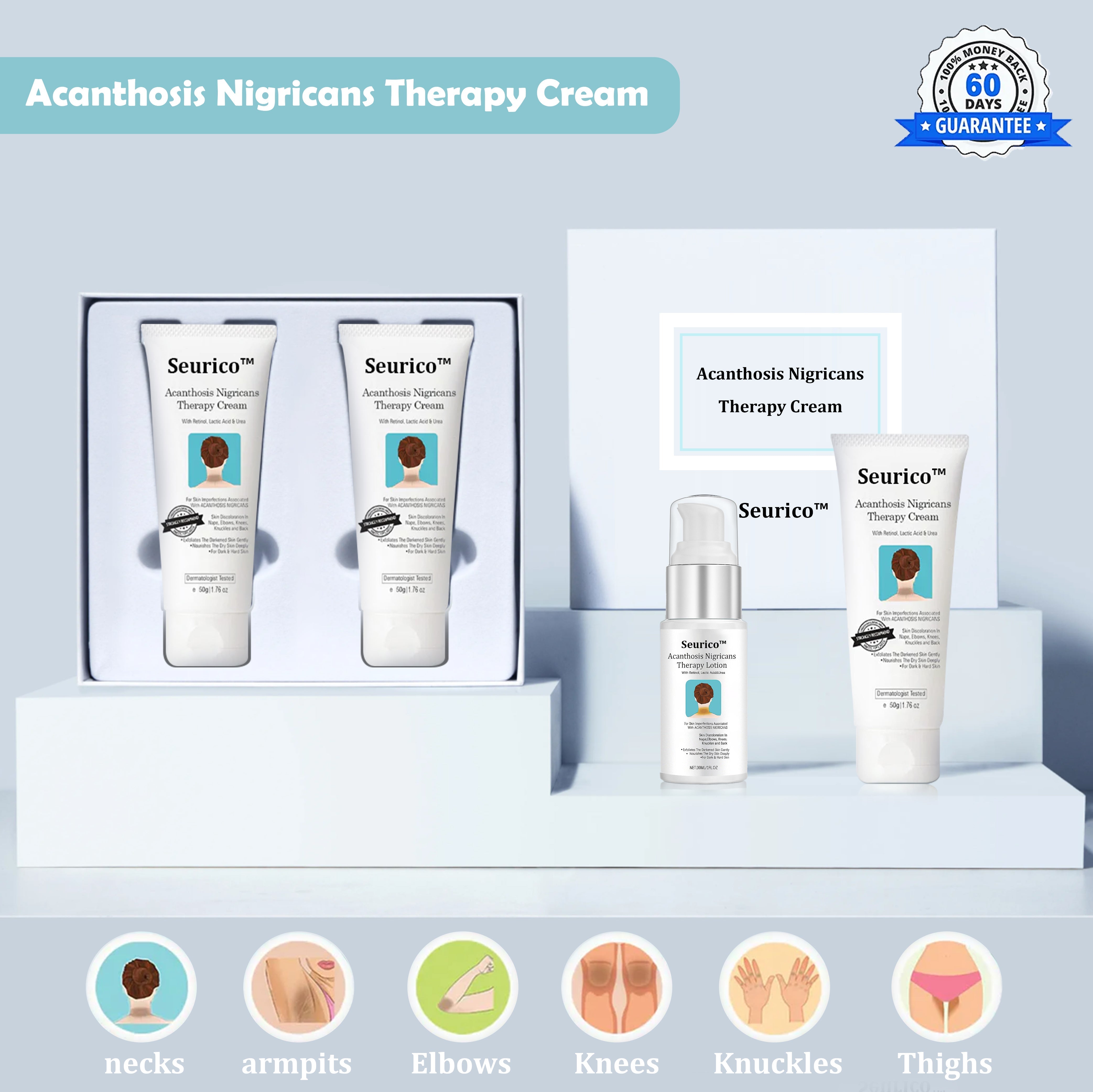 1+1 GRATIS | DermaPflege™ | Acanthosis Nigricans Hyperpigmentierung Therapie Creme