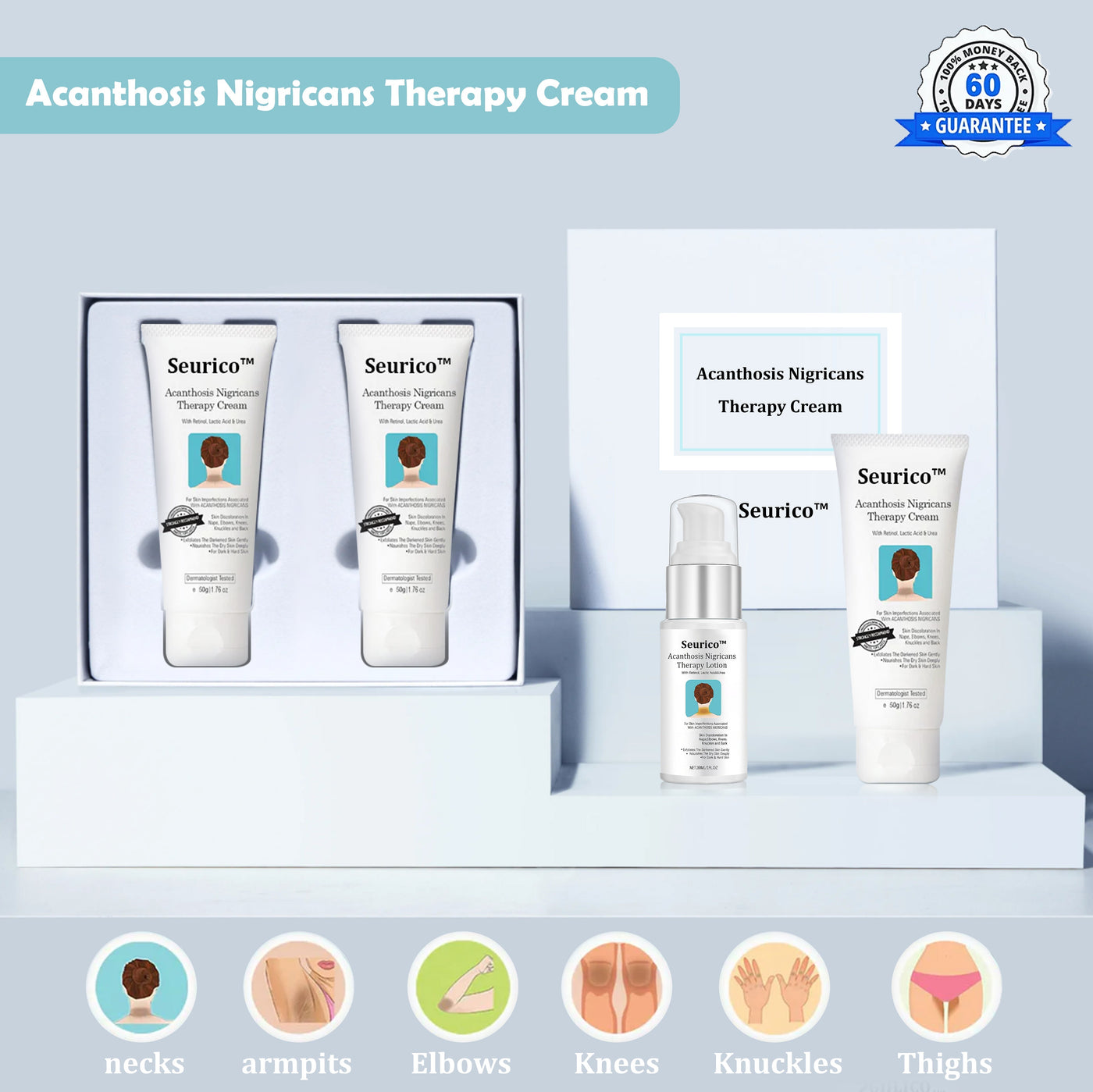 1+1 GRATIS | DermaPflege™ | Acanthosis Nigricans Hyperpigmentierung Therapie Creme