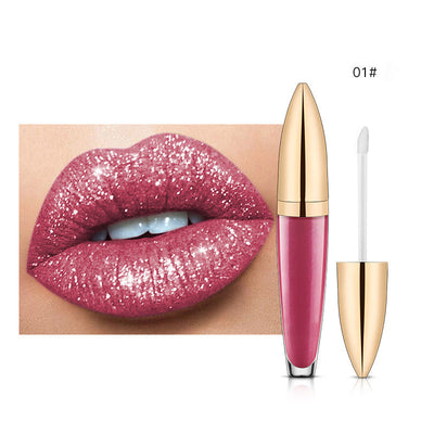 50% RABATT | GlimmerKiss™ | Diamantglänzender langanhaltender Lippenstift
