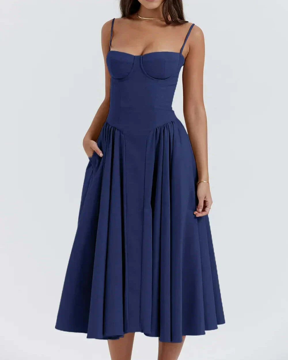 50% RABATT | Corsique™ | Stylisches Maxikleid mit Korsett