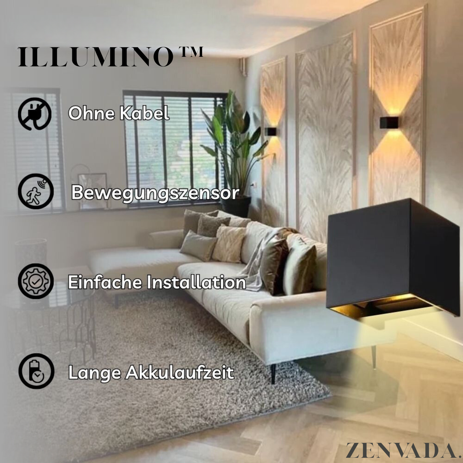 Illumino® | Luxus-Wandleuchte