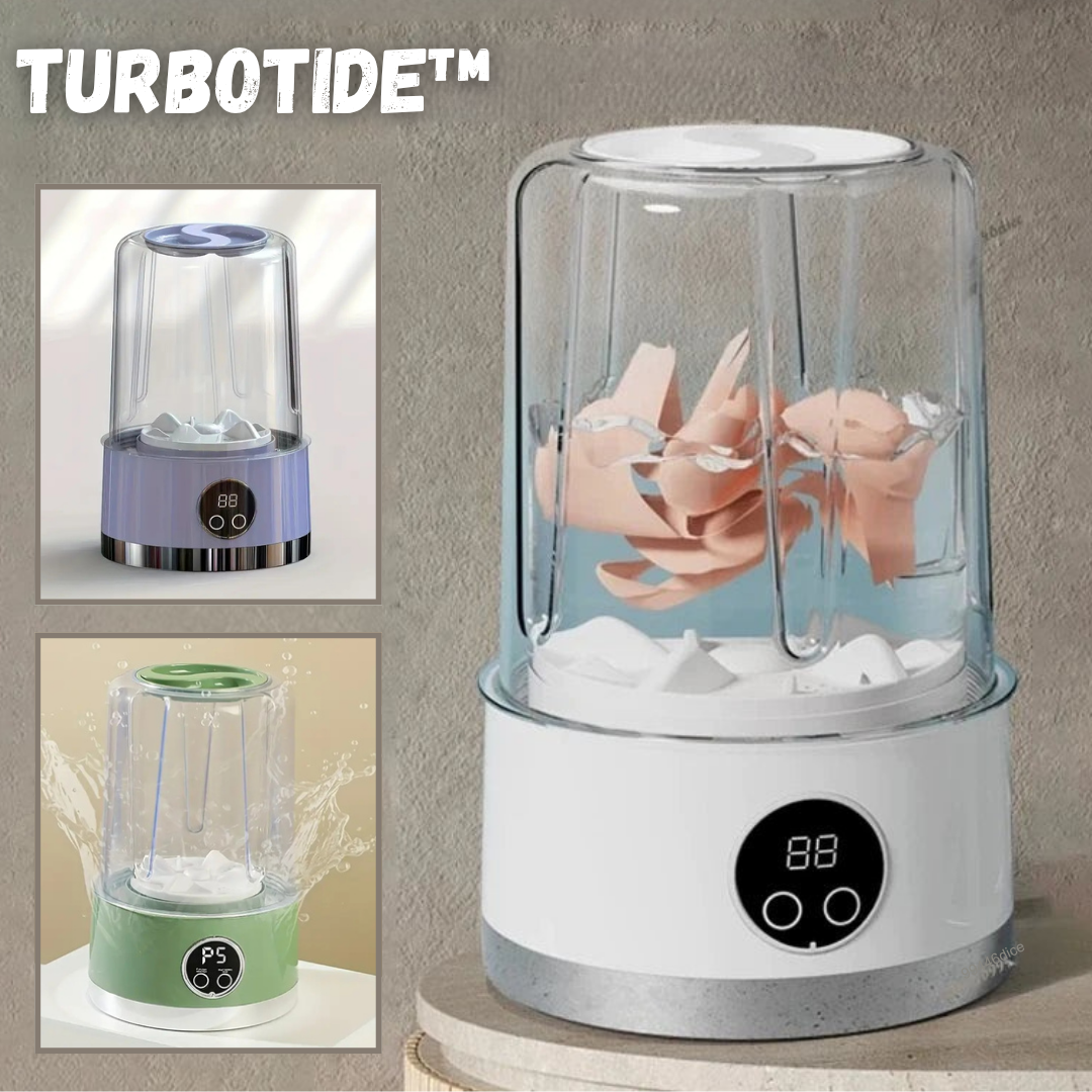 50% RABATT | TurboTide™ | Tragbare Mini-Waschmaschine
