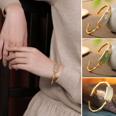 50% RABATT | BambooGrace™ | Eleganter antiker Bambusarmreif