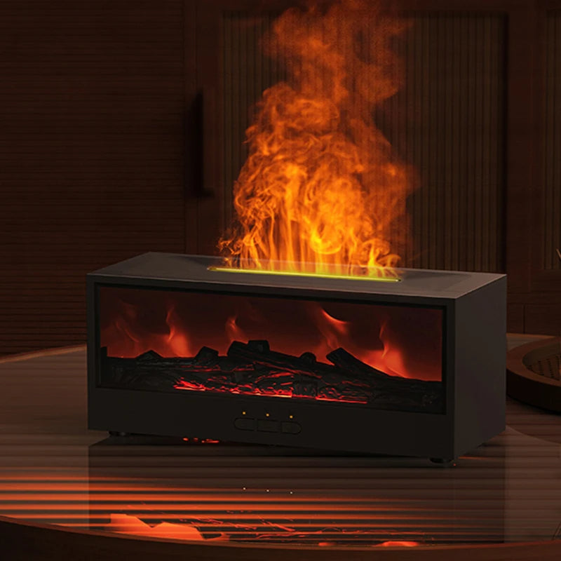 50% RABATT | Kamin Aroma Diffusor | Realistische Flamme & Ambient LED