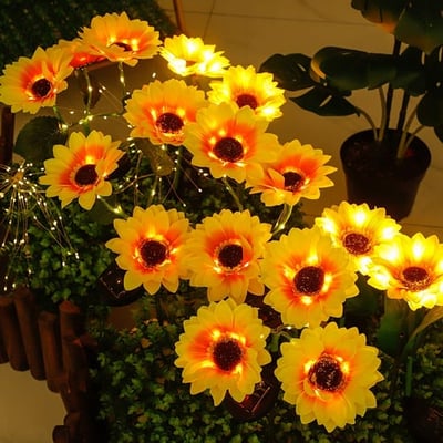 SunflowerGlow® | Sonnenblumen-Solarlicht – einfache Installation, stimmungsvolles Licht