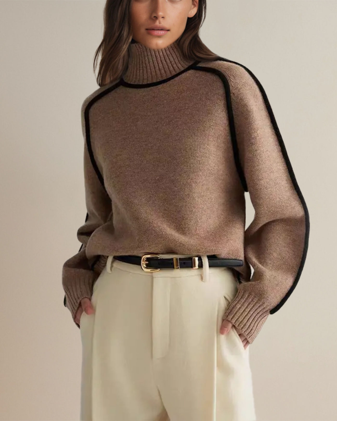 Marina™ Eleganter Rollkragenpullover von