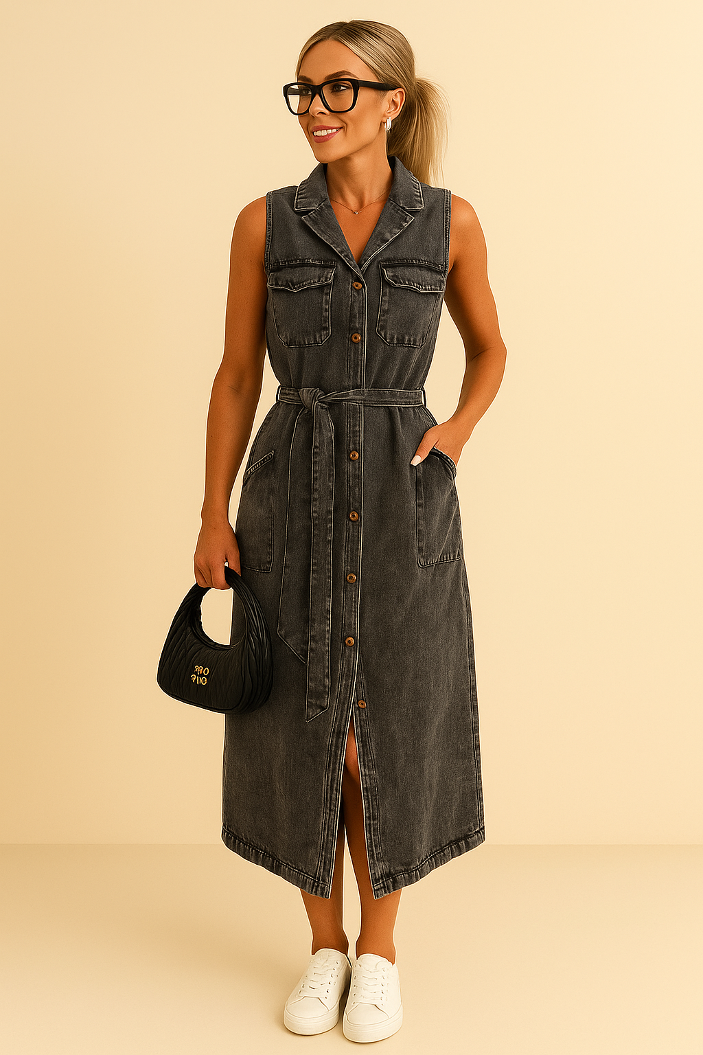 50% RABATT | SHANNA™ | MAXI-JEANS-KLEID