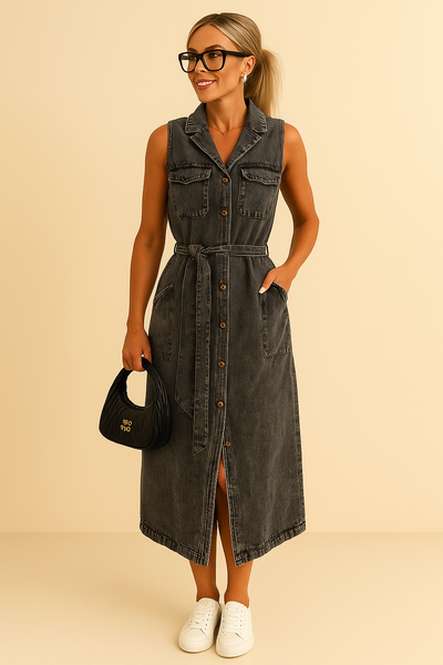 50% RABATT | SHANNA™ | MAXI-JEANS-KLEID