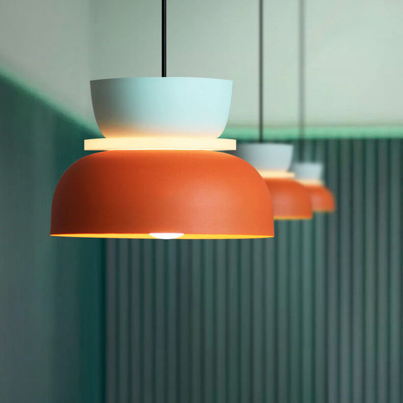 50% RABATT | LumoPop™ | Colorful Macaron 1-Light LED-Pendelleuchte