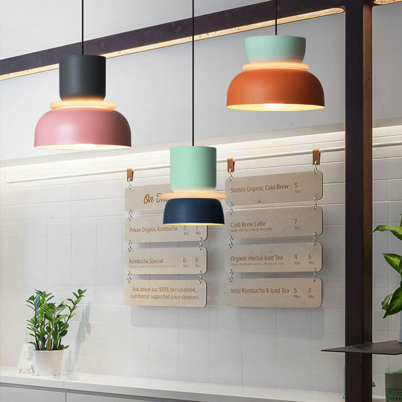 50% RABATT | LumoPop™ | Colorful Macaron 1-Light LED-Pendelleuchte