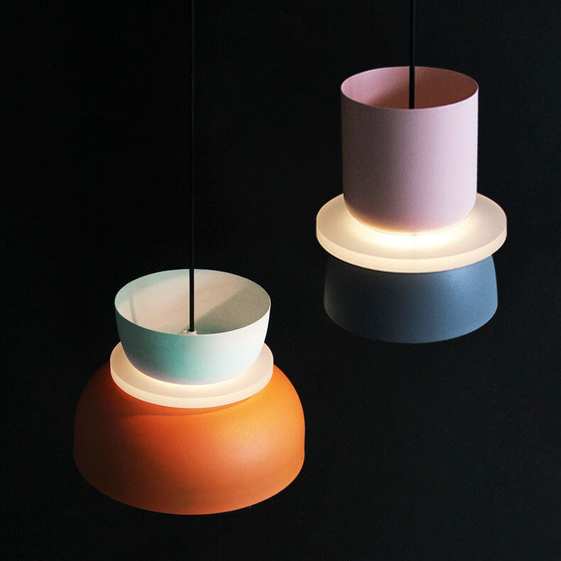 50% RABATT | LumoPop™ | Colorful Macaron 1-Light LED-Pendelleuchte
