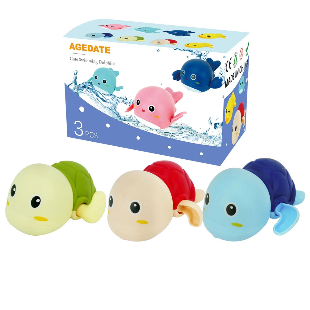 SplashBuddy® | SwimFun Badespielzeug – Aufzieh-Schwimmtiere für mehr Badespaß