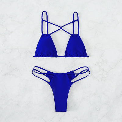 50% RABATT | Isadora™ | Cross String Bikini Set