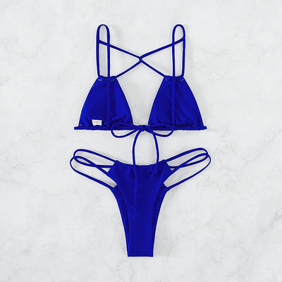 50% RABATT | Isadora™ | Cross String Bikini Set