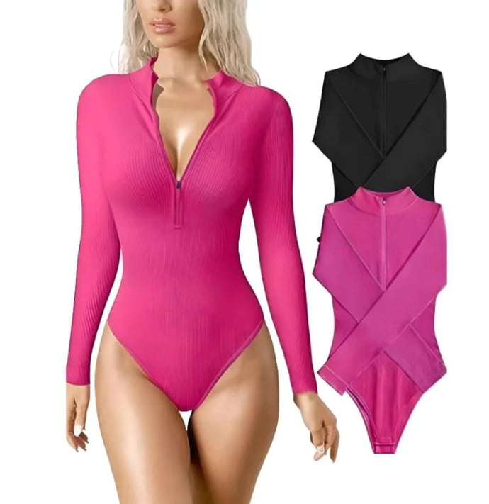 50% RABATT | ZipSculpt™ | Zip-Up Bodysuit - Mehr kaufen, mehr sparen