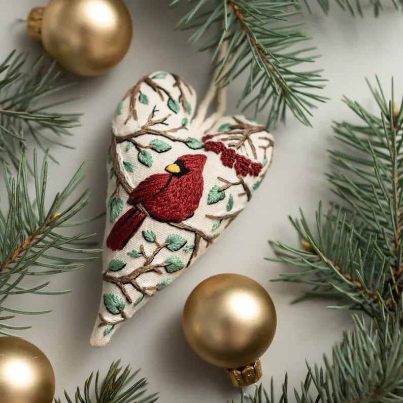 ThreadCherish® DIY-Stickerei-Set für Weihnachtsschmuck