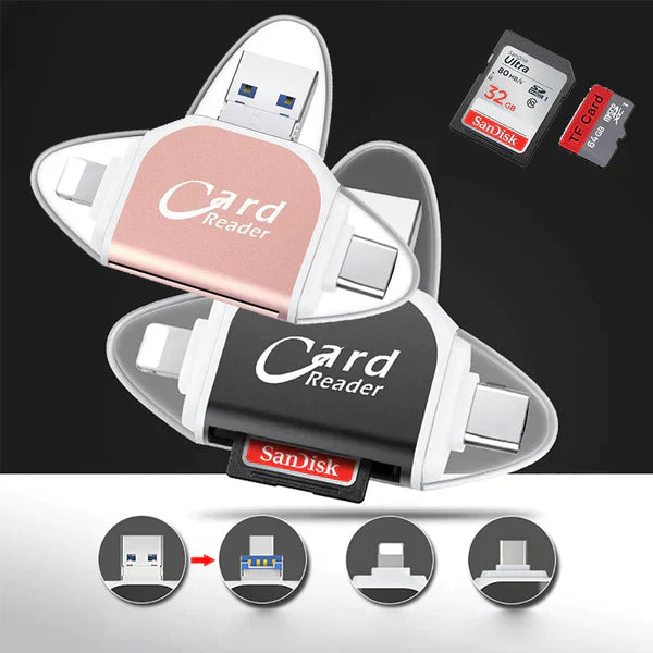 50% RABATT | MegaPort™ - 4-in-1 universal-multiport-sd/tf-kartenleser [Letzter Tag Rabatt]