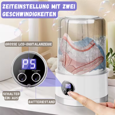 50% RABATT | TurboTide™ | Tragbare Mini-Waschmaschine