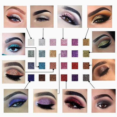 50% RABATT | PrismGlow™ | 10 Farben Sparkle Shimmer Lidschattenpalette