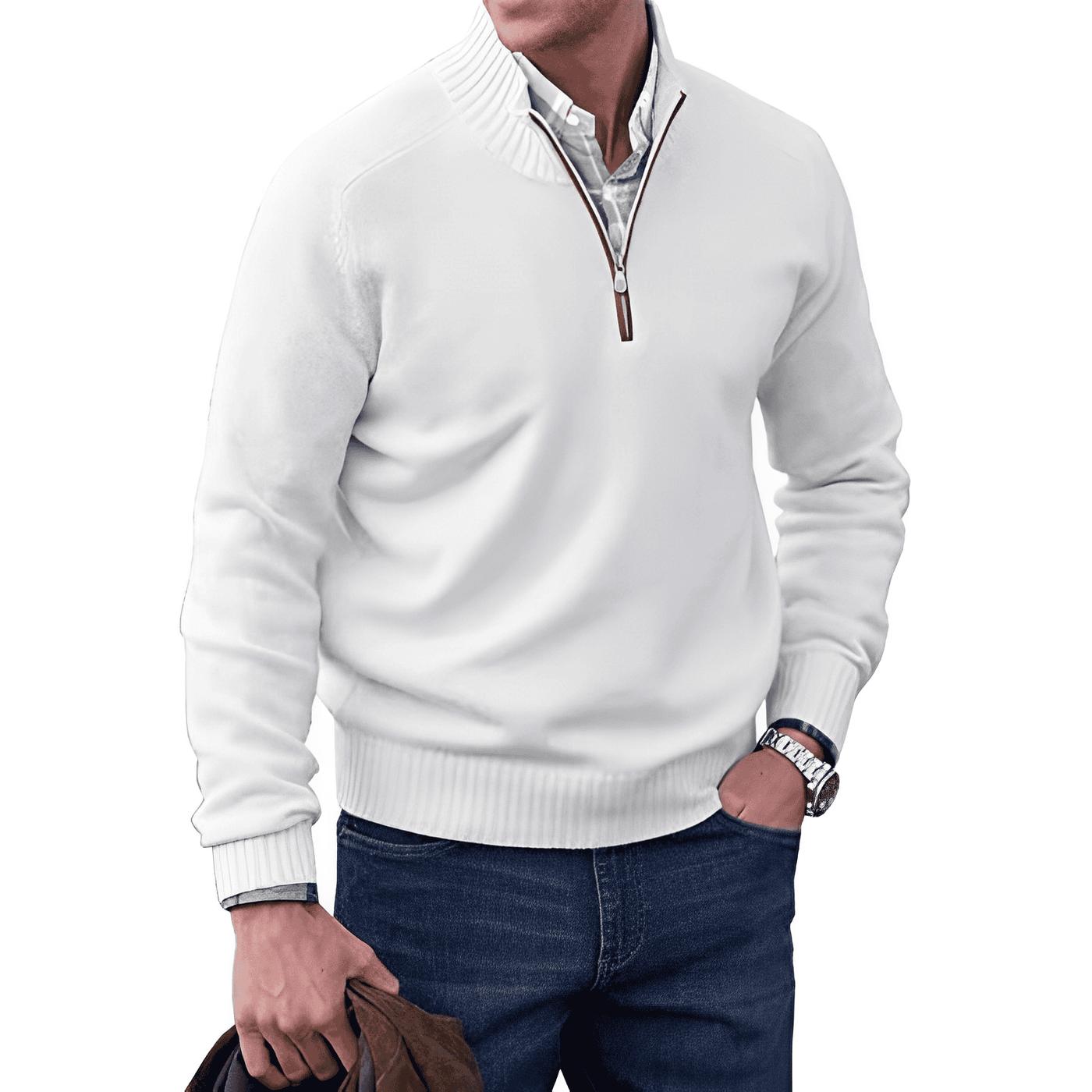 Jones™ - Eleganter Pullover mit Reißverschluss