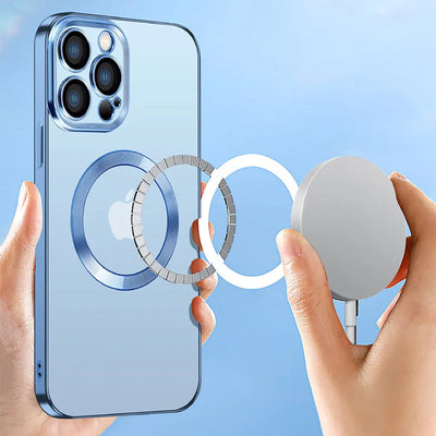 50% RABATT | Metalliq™ | Kabellose magnetische iPhone-Hülle mit Galvanik