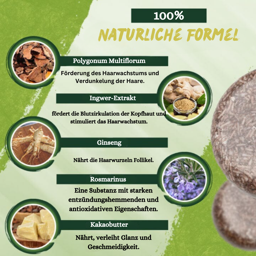 1+1 GRATIS | GingerBar™ | Haarverdunkelungs-Shampoo Bar
