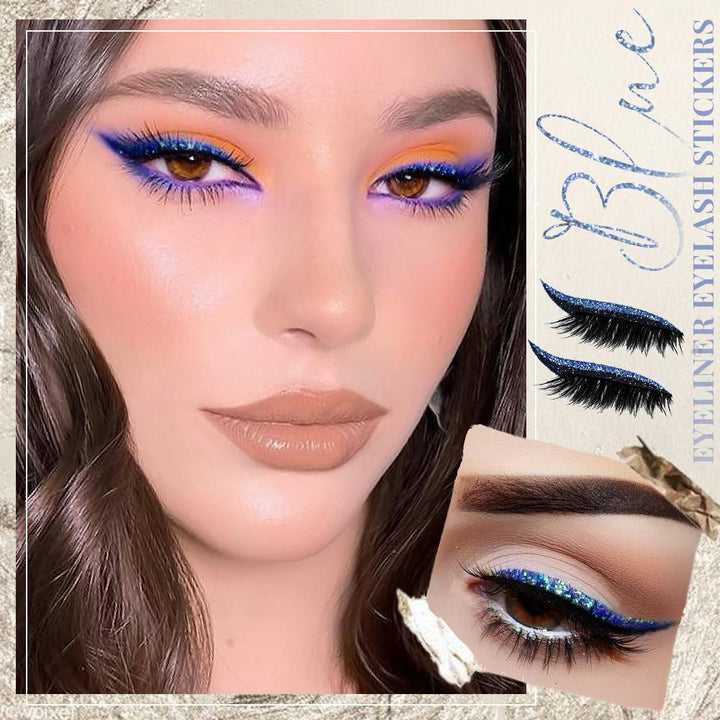 1+1 GRATIS | Twinkra™ | Wiederverwendbare Glitter Eyeliner Wimpernaufkleber
