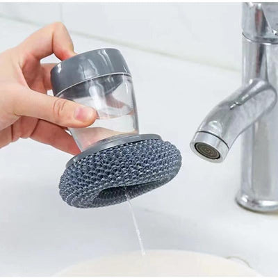 50% RABATT | Scrubelle™ | Küchen-Spülbürste mit Seifenspender