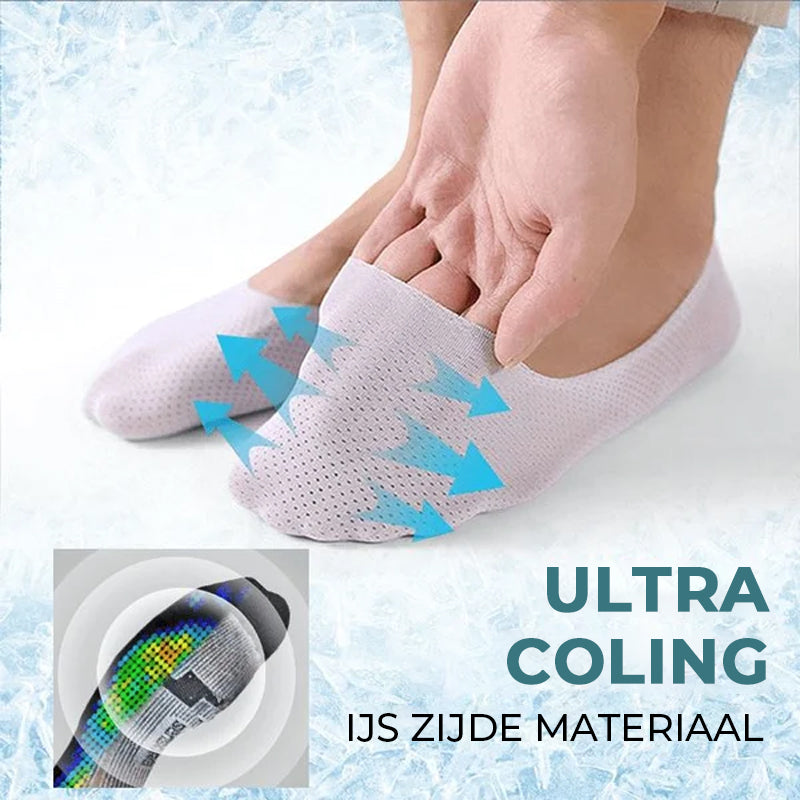 FrostStep™ | Atmungsaktive Eis-Seiden-Socken