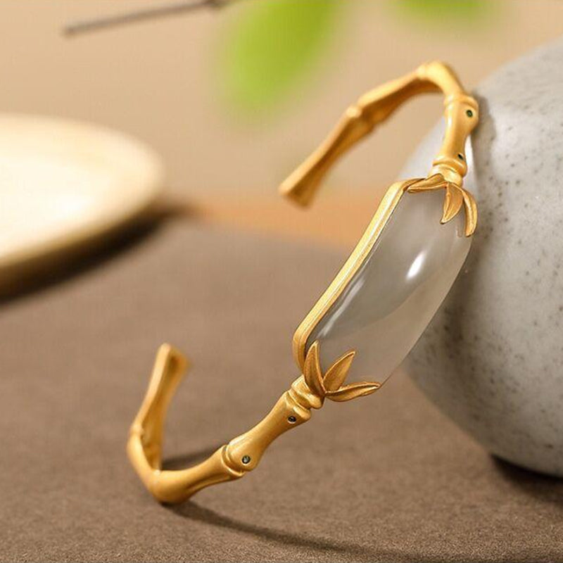 50% RABATT | BambooGrace™ | Eleganter antiker Bambusarmreif