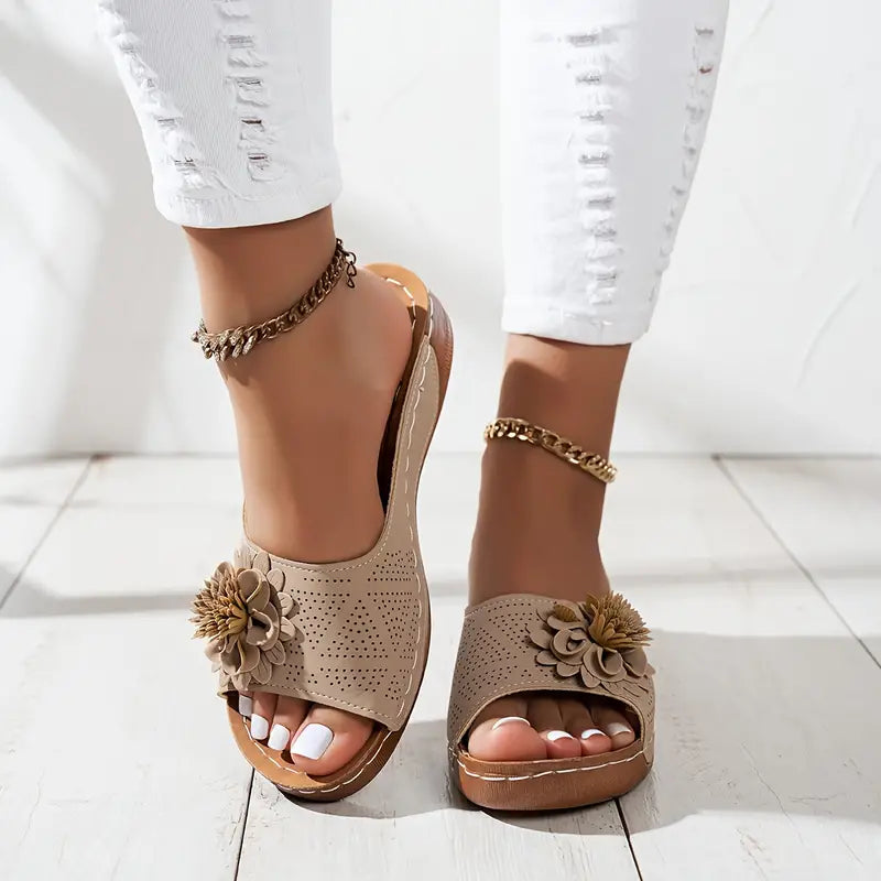 FLORA | Orthopädische Sandalen mit Blumenmuster