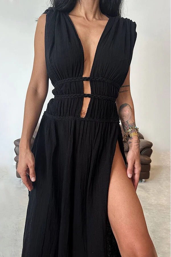 50% RABATT | Braelith™ | Boho Leinen Kaftan Kleid