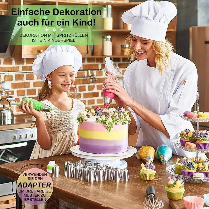 1+1 GRATIS | SweetCraft™ - Schöne und professionelle Torten backen! | Satz von 14 [Letzter Tag Rabatt]