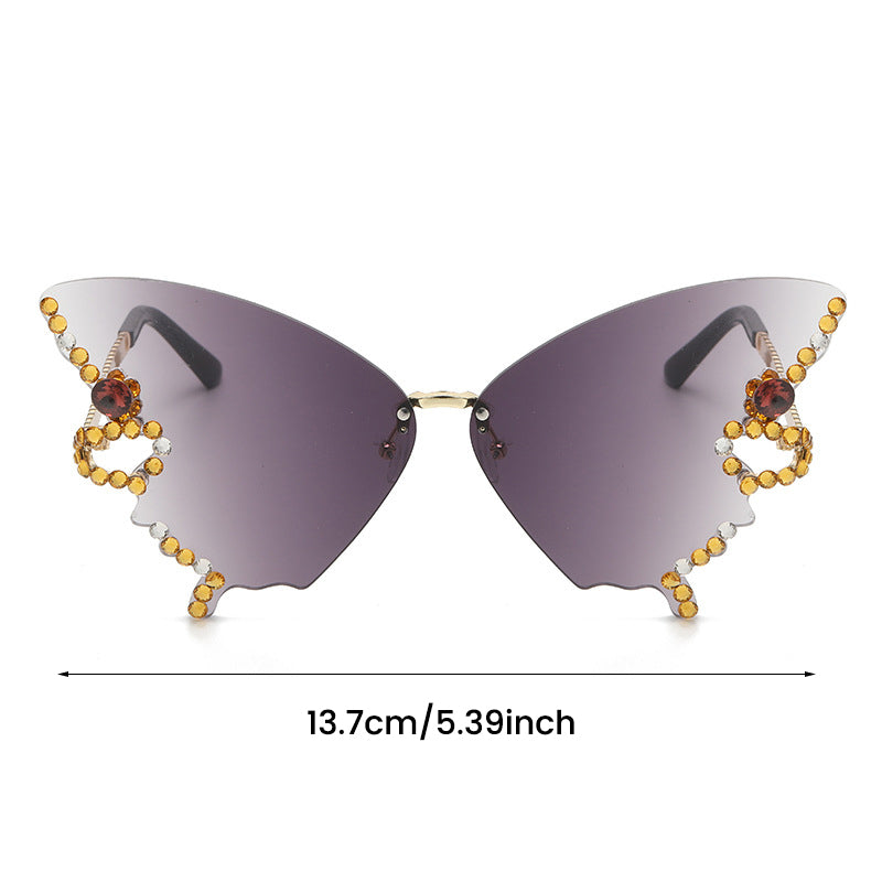 50% RABATT | Schmetterlingsdiamanten | Sonnenbrille mit