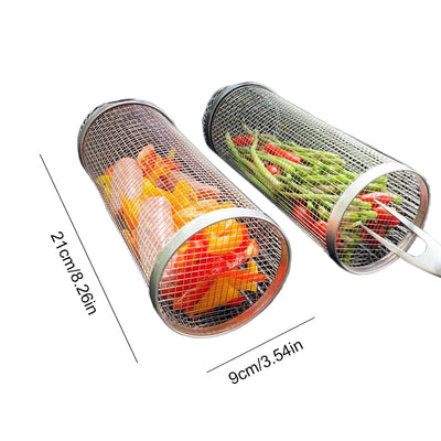 50% RABBAT | GrillRoller™ | Zylindrischer Grillkorb