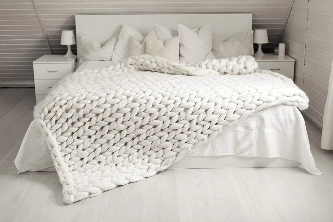 50% RABATT | Blankelle™ | Grob gestrickte Decke