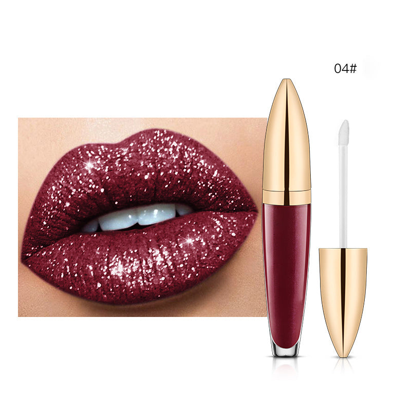 50% RABATT | GlimmerKiss™ | Diamantglänzender langanhaltender Lippenstift