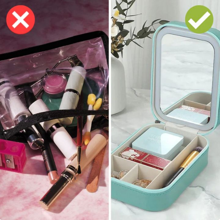 50% RABATT |💡 BrightBag™ | Perfektes Make-up überall und jederzeit