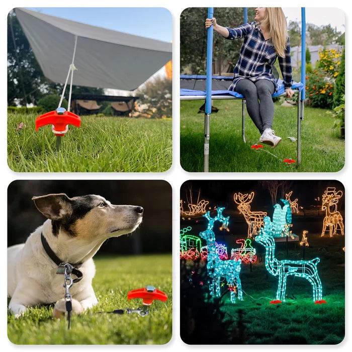 GroundLock® | ScrewAnchor Einschraub-Erdanker – sichere Bodenverankerung für Garten & Haus