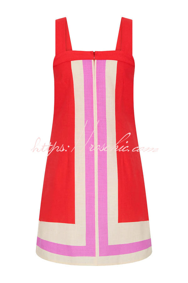 50% RABATT | LineaGrace™ | Mika Leinen Kontrastkleid