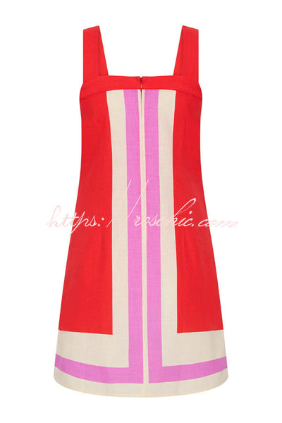 50% RABATT | LineaGrace™ | Mika Leinen Kontrastkleid