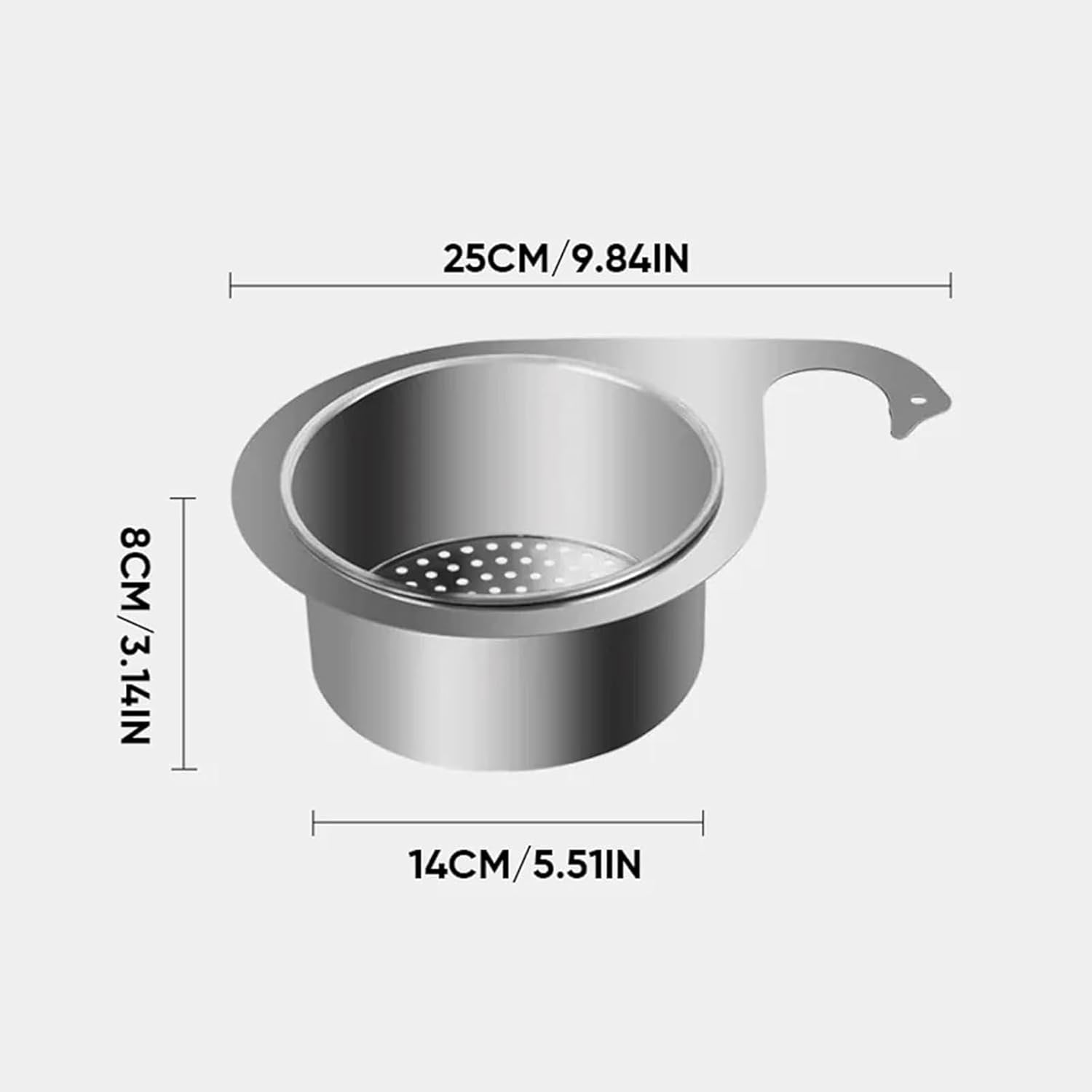 SinkMate™ | Abtropfgestell aus Edelstahl mit Haken für Ihr Spülbecken