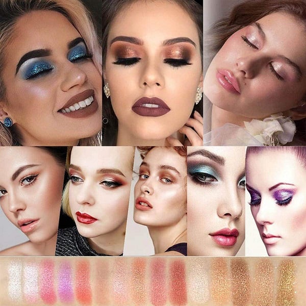 50% RABATT | PrismGlow™ | 10 Farben Sparkle Shimmer Lidschattenpalette