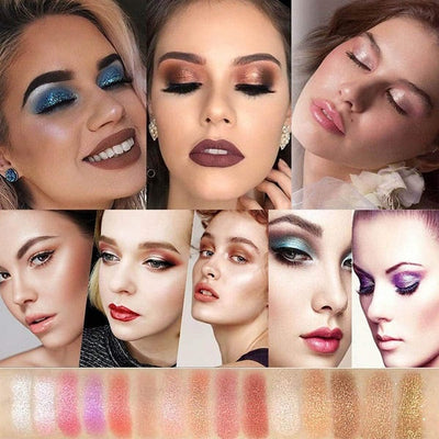 50% RABATT | PrismGlow™ | 10 Farben Sparkle Shimmer Lidschattenpalette
